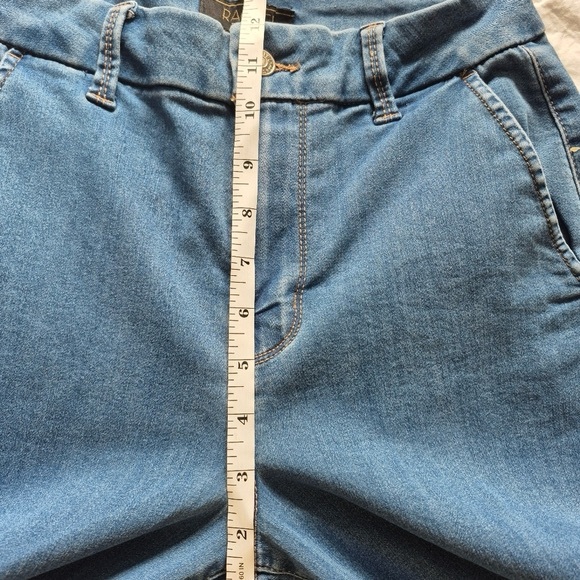 Rachel Roy Wide Leg Flare Sailor Denim Jeans Med Wash Sz 28 - Picture 10 of 12